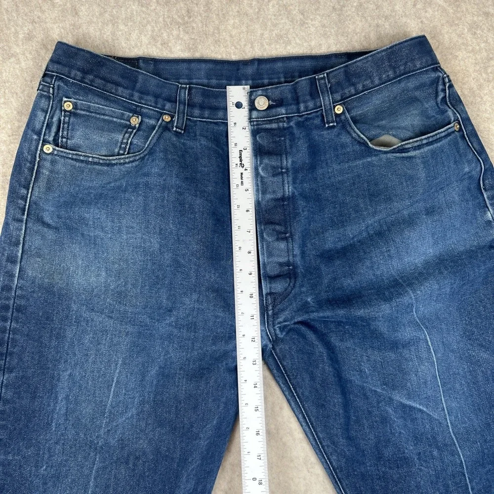 Levi's 501 Original Fit Button Fly‎ Dark Wash Jeans Men's 40x30 Blue
